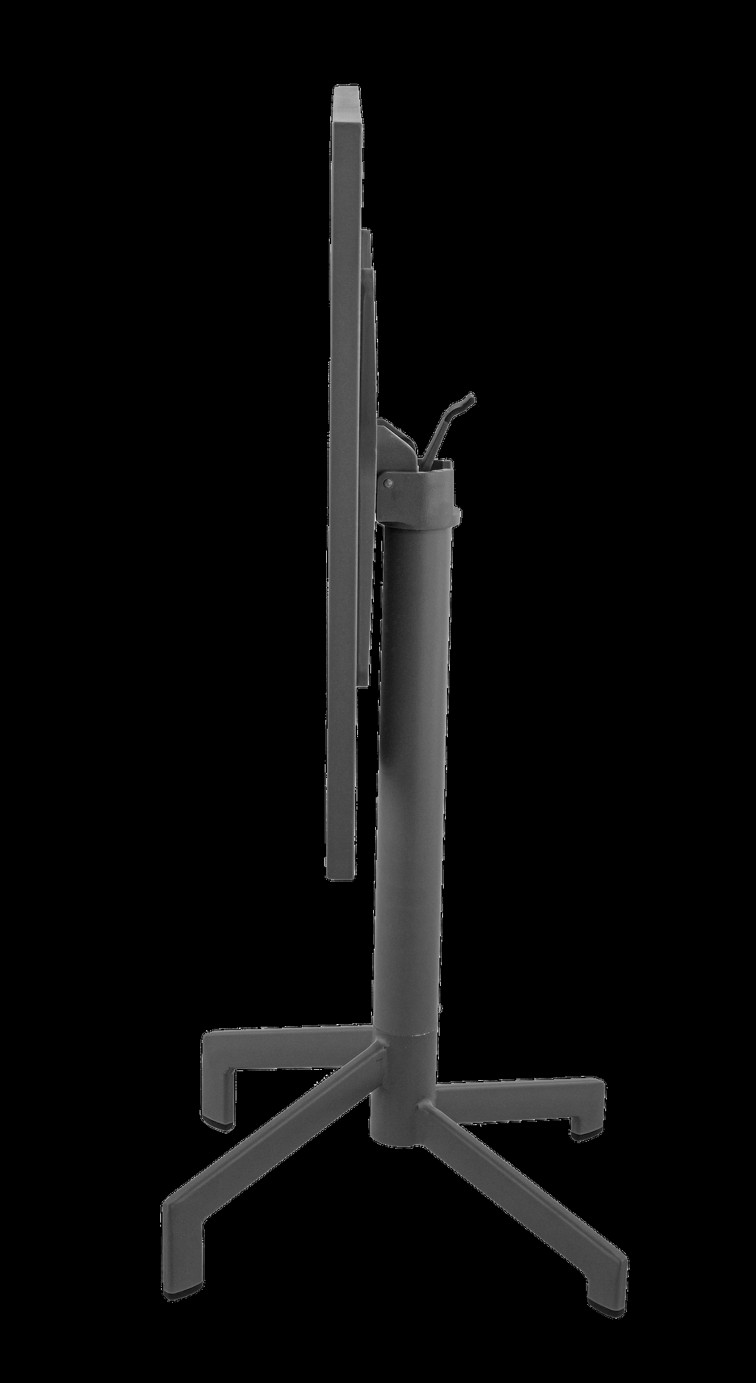 Table pliante avec plateau en tôle d’acier