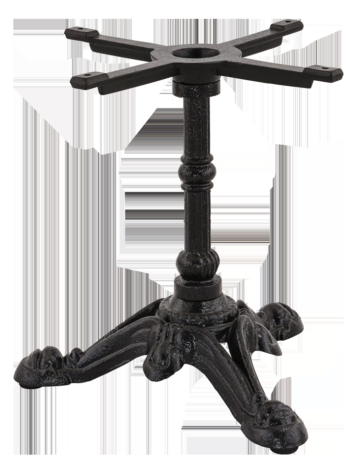 Pied de table style bistrot en aluminium robuste 3 ou 4 collection BISTRÒ