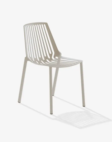 Chaise de restaurant en aluminium vernis de la collection Rion