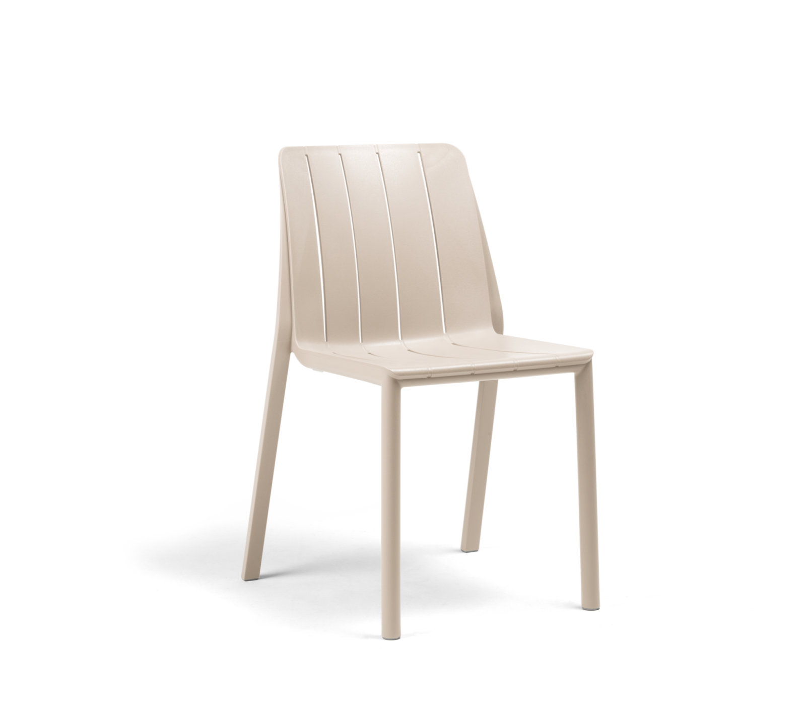 Chaise de repas d’extérieur résistante en polypropylène fibre de verre, collection TIBERINA à Cannes