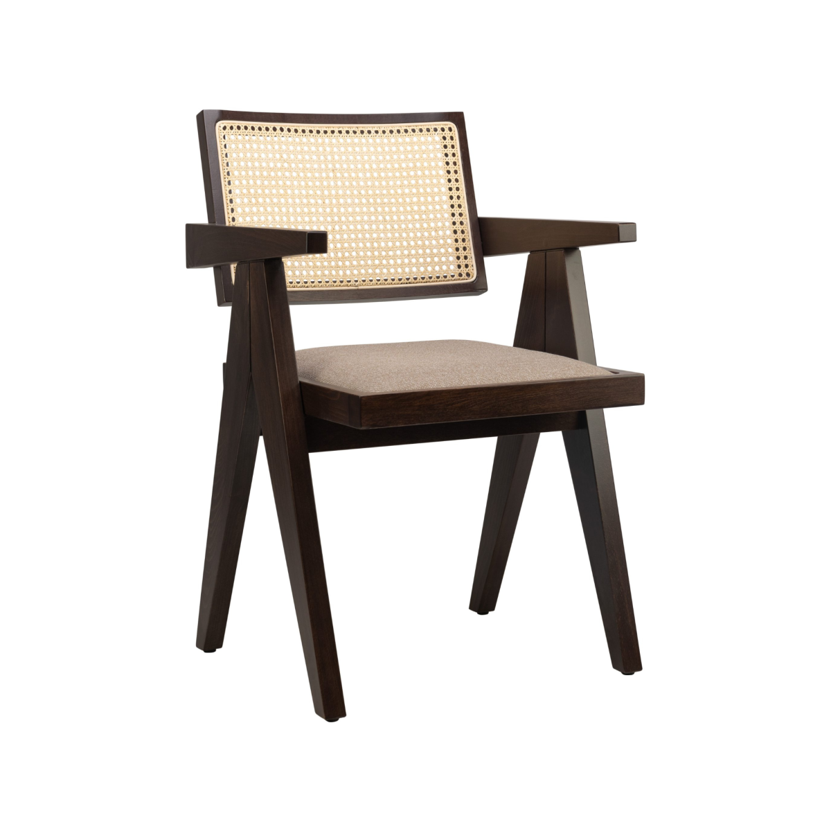 Fauteuil de repas d'intérieur naturel et rétro, Collection Mesh à Cannes