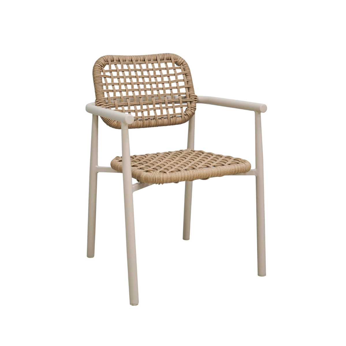 Chaise d’extérieur élégante en aluminium thermolaqué de la Collection Charly 