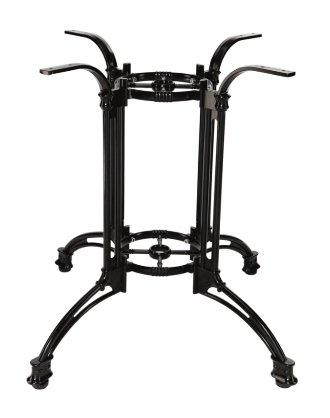 pieds de table de la collection Empire Grande par FLEXMOB en aluminium forgé noir