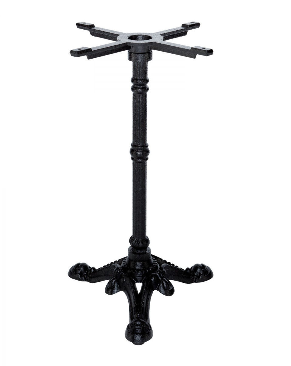 pieds de table de la collection Bistrot 3 en fonte d'acier et en époxy noir à Nantes