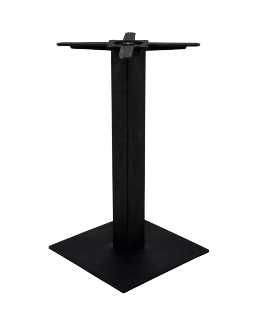 Pied de table en plaque métallique peint à l'époxy couleur noire collection COME16