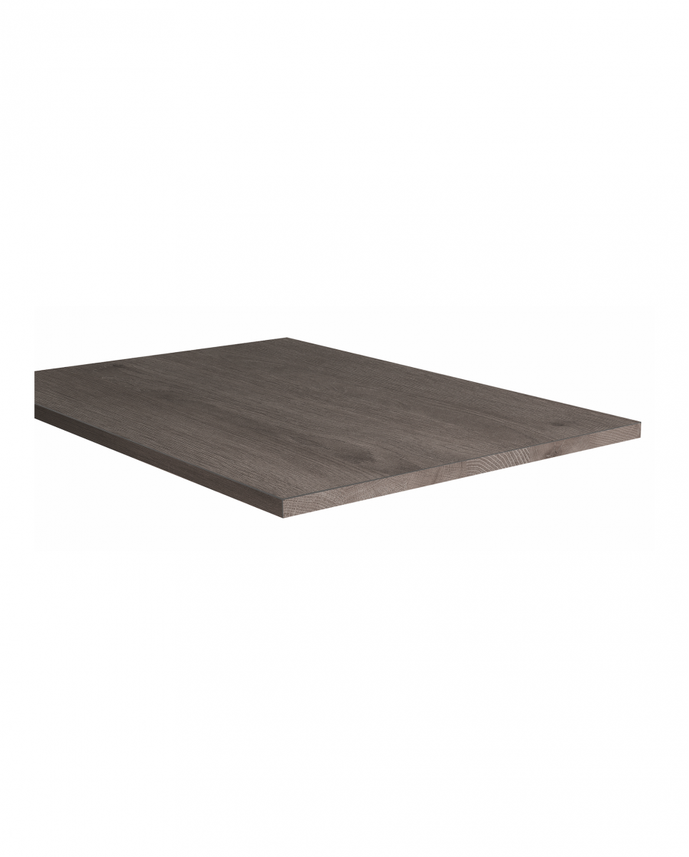 Plateau de table mélaminé foncé coloris Minnesota Oak Chocolat