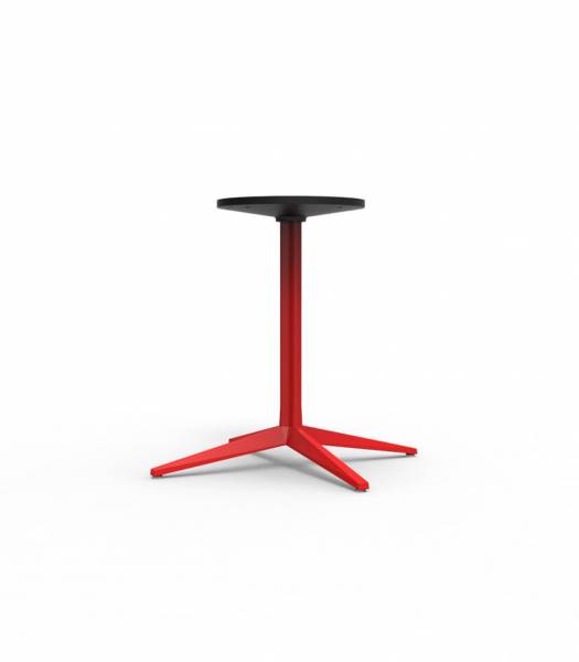 Pied de table rouge en aluminium 4 branches collection FAZ
