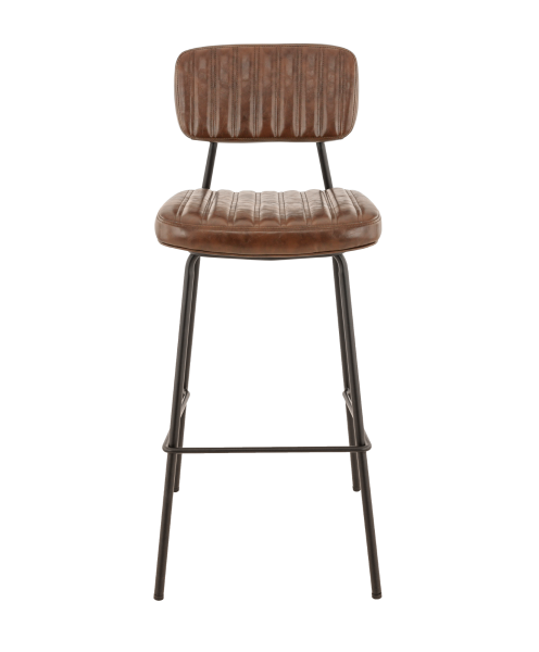 Tabouret de bar d'intérieur avec un style vintage en simili cuir collection collection Denver BST