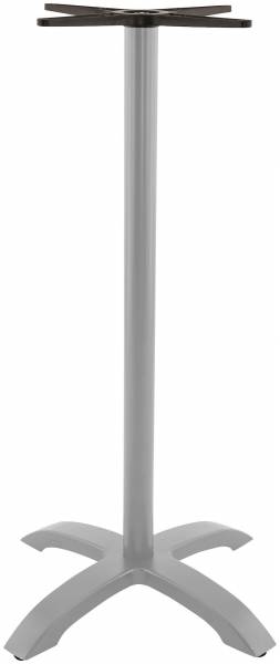 Piètement de table haute coloris argent de la collection Berlin 4 Bar à Antibes