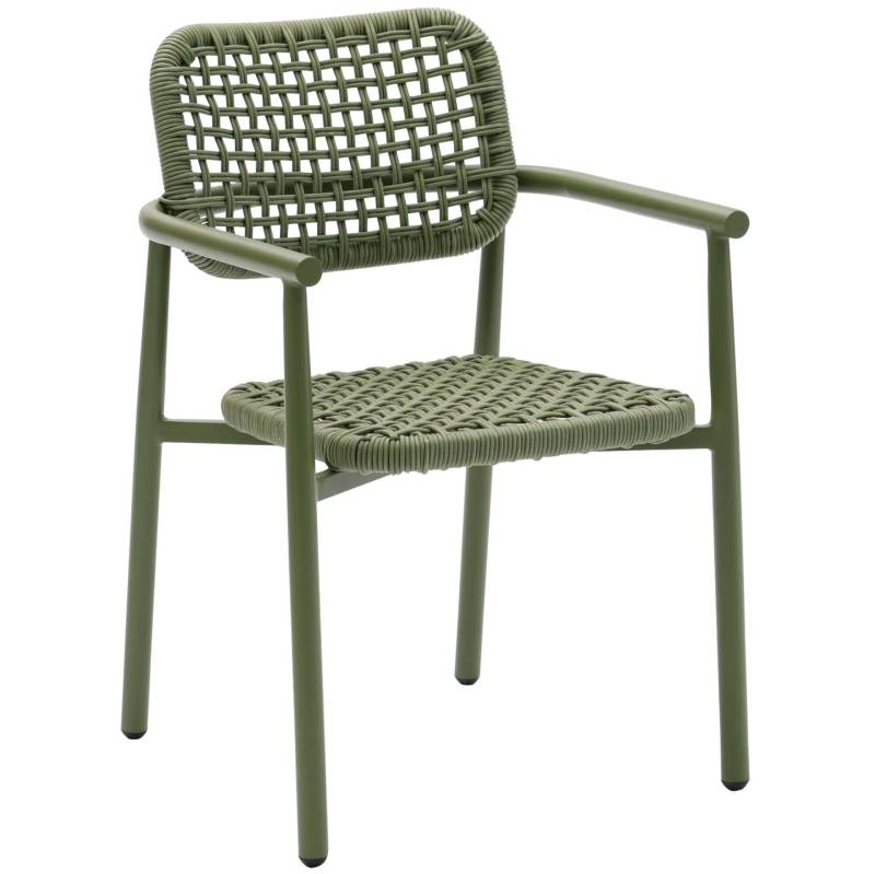 Chaise d’extérieur élégante en aluminium thermolaqué de la Collection Charly 