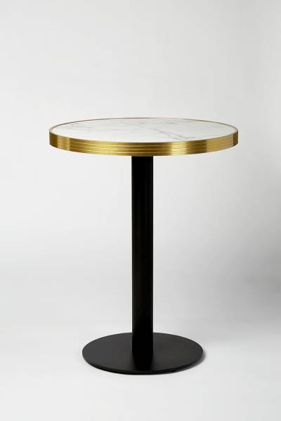Plateau de table en cerclage doré, collection ARO DECO