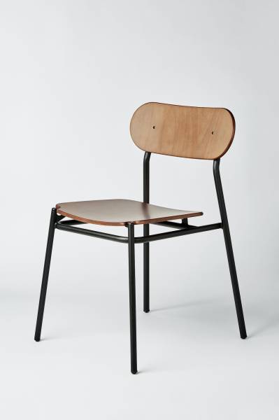 Chaise de restaurant professionnel en bois et en acier collection SOLEA