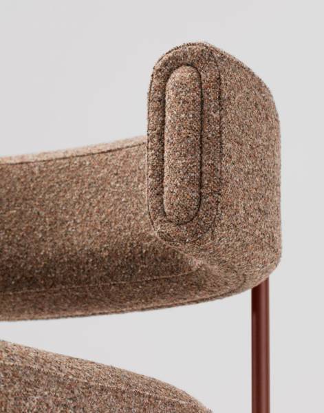 Chaise chr avec dossier incurvé collection AMELIE