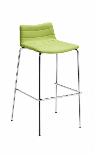 Tabouret de comptoir Cover avec coque confortable et revêtement au choix