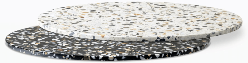 Plateau de table en marbre aggloméré par PEDRALI à Antibes