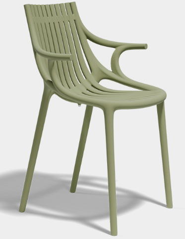 Chaise de restaurant empilable en polypropylène renforcé ultra design et confortable de la Collection Ibiza au cap d'Antibes
