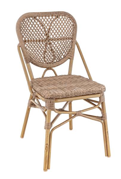 Chaise extérieure très confortable en caramel de la collection Dax