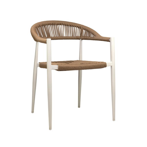 Fauteuil de repas pour restaurant avec son dossier en tressage collection Amsterdam