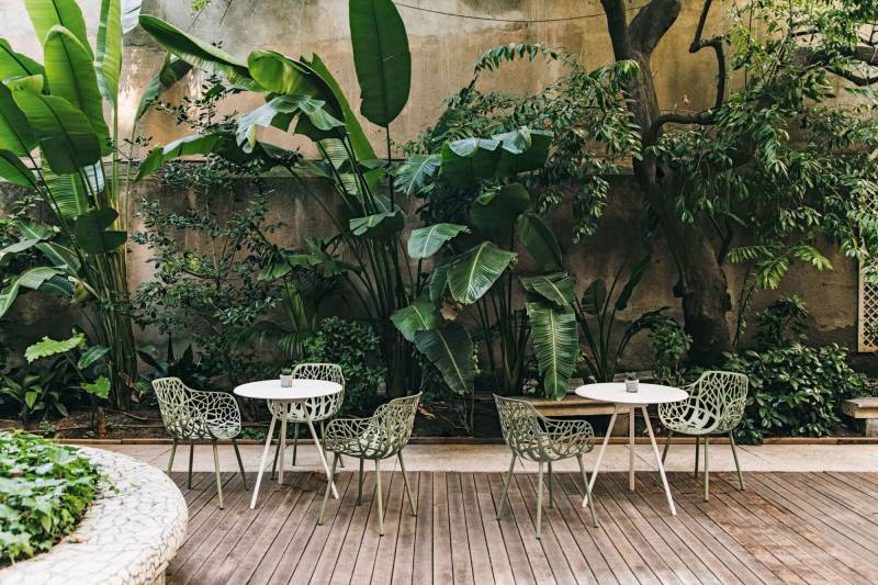 Fauteuil forest en aluminium vernis couleur vert foncé à Bordeaux