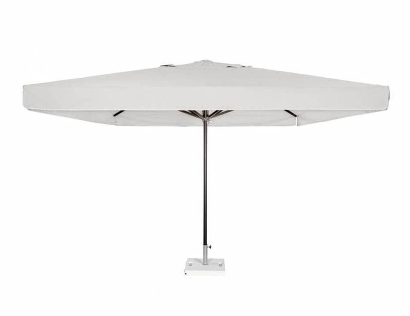 Parasol de la collection Formentera par EZPELETA en aluminium avec volant