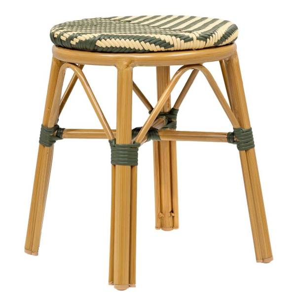 Tabouret extérieure en résine tressée 