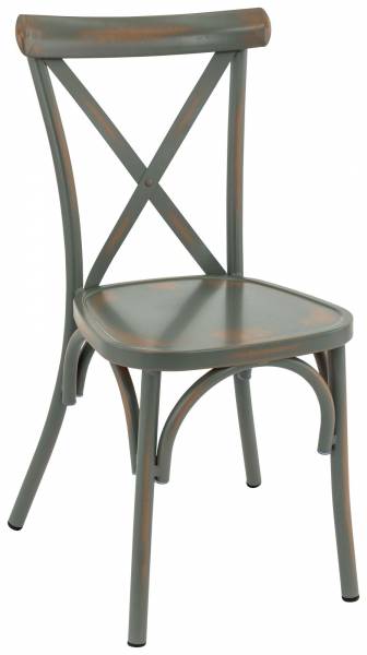 chaise de repas de la collection Lucie couleur anthracite style vintage à Lyon