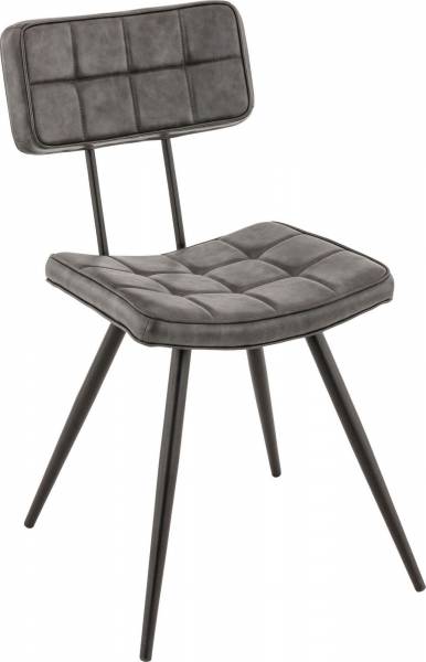 Siège d'intérieur Mado en anthracite avec assise en similicuir à Lyon