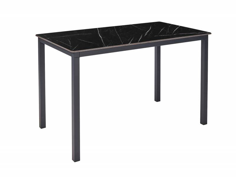 Pied de table rectangulaire de couleur noire en polypropylène