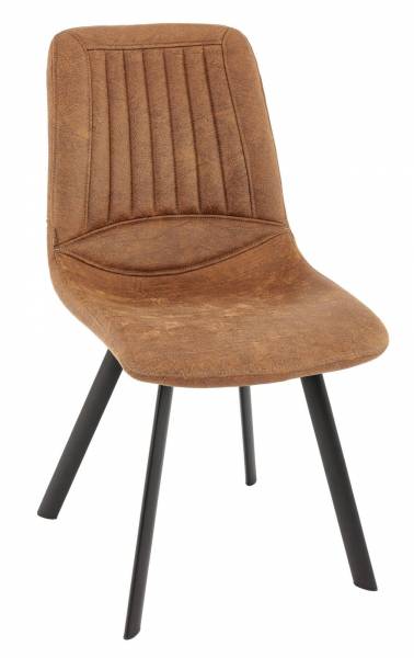 Chaise de repas couleur Maxwell Anthracite de la collection Monica par Flexmobe, avec piétement métallique, à Bordeaux