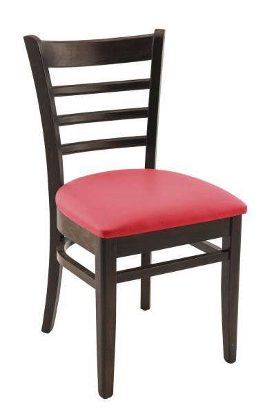 Siège d'intérieur de repas avec assise en similicuir couleur bordeaux de la collection Paris à Aix