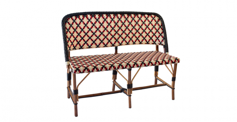 Banquette en rotin ref.52709 collection Orleans à Monaco