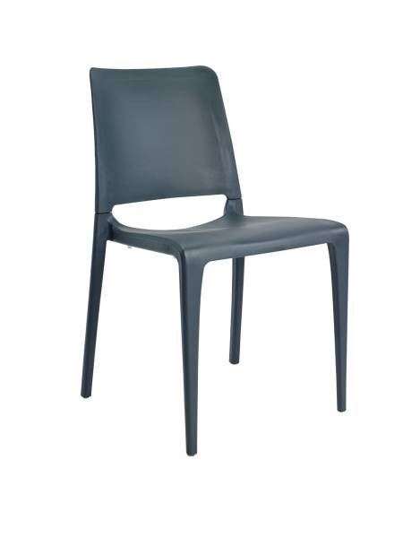 Chaise de repas empilable en polypropylène collection Hall