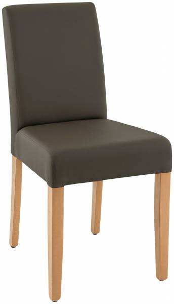 chaise de restaurant de la collection Clinton avec pieds en hêtre couleur chêne à Genève