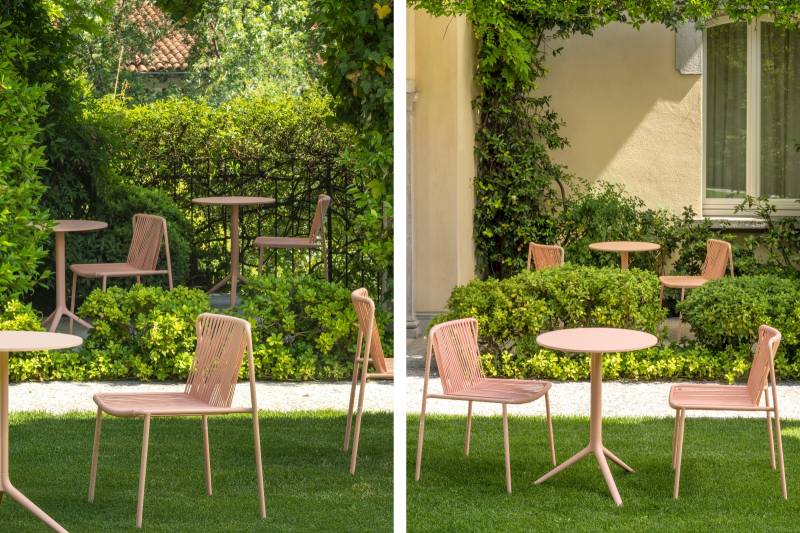 Différentes hauteurs disponibles du pied de table Elliot à Toulon