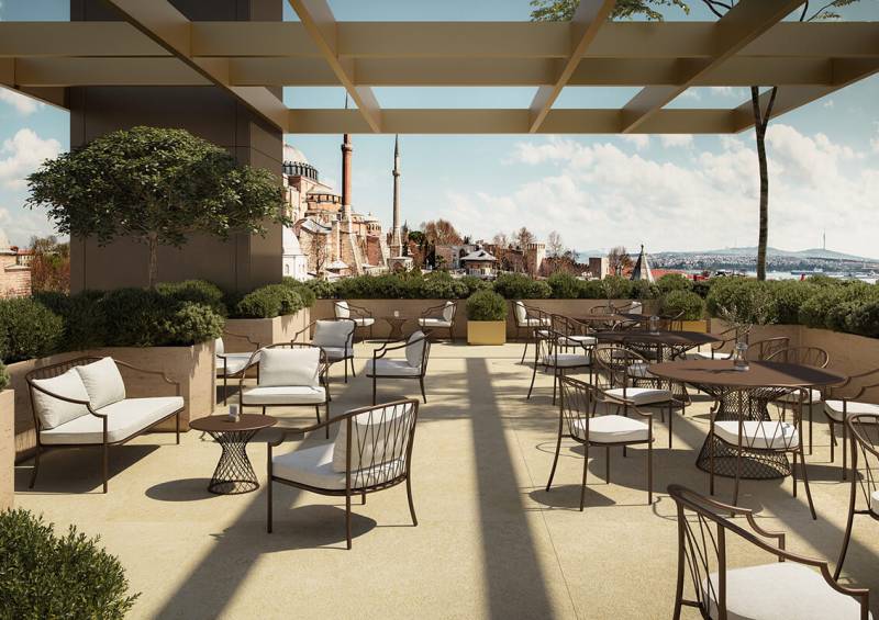 Chaise de restaurant empilable en acier galvanisé confortable et chic de la Collection Como