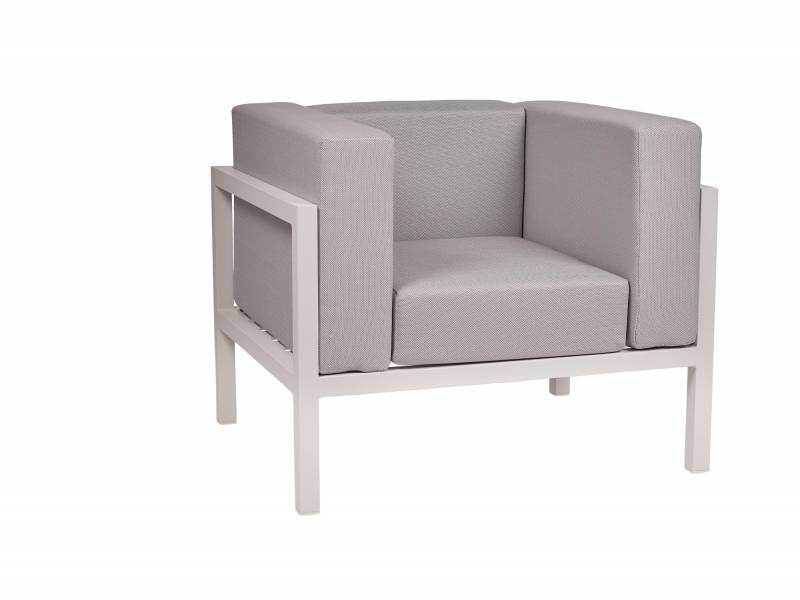 Salon de jardin modulable en aluminium thermolaqué collection Marine