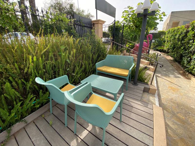 Canapé d'extérieur Air Barchair par NARDI bleu deux places à Nantes