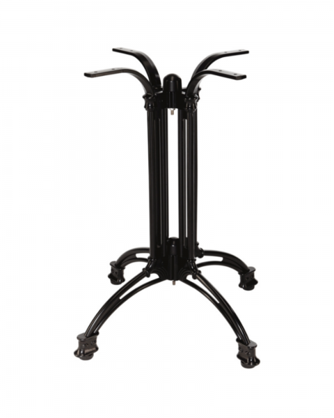 Pied de table collection EMPIRE4 en aluminium forgé noir à Nantes