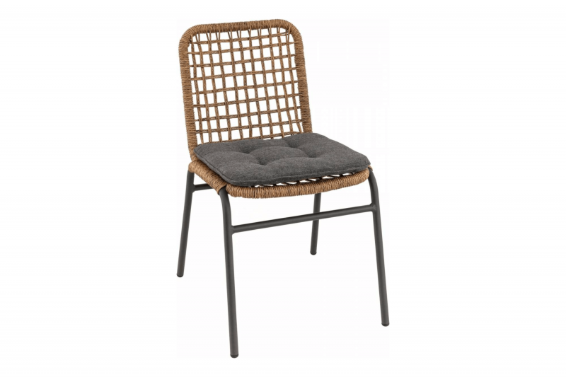 Chaise de repas tressée avec coussin d’assise inclus collection Flora à Lyon