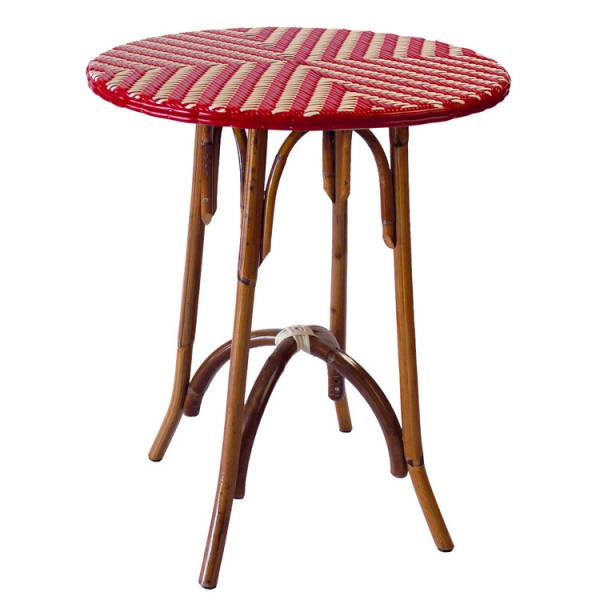Table 4 pieds en rotin style bistrot ref.52803 à Nice