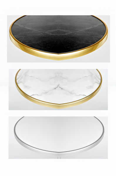 Plateau de table bistrot stratifié sur contreplaqué collection Aro