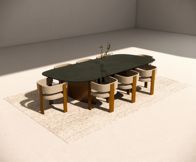 Fauteuil en bois contemporain et minimaliste, Nice