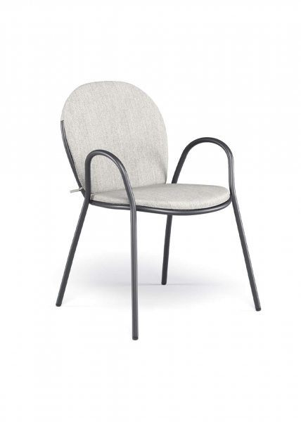 Fauteuil de la collection Ronce avec coussins de dossier et d'assise