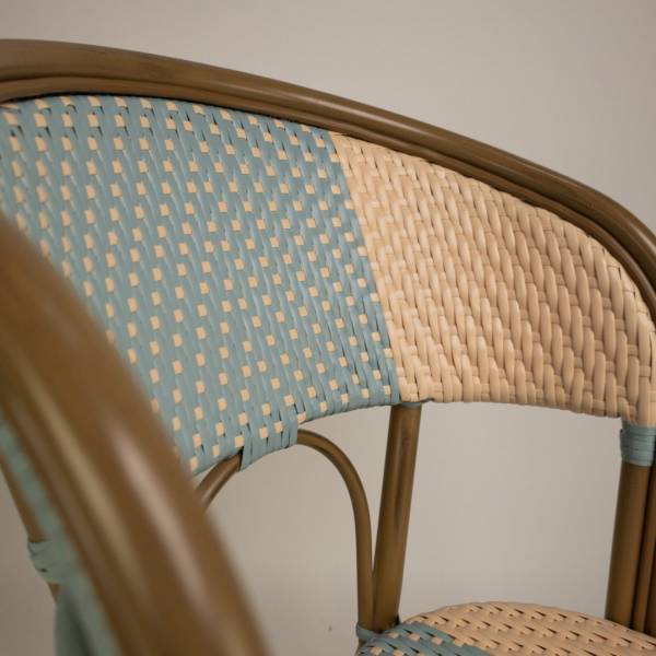 Fauteuil de terrasse bicolore collection Santa Cruz