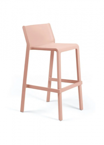 Tabouret de bar en polypropylène au design intemporel et coloré collection Trill