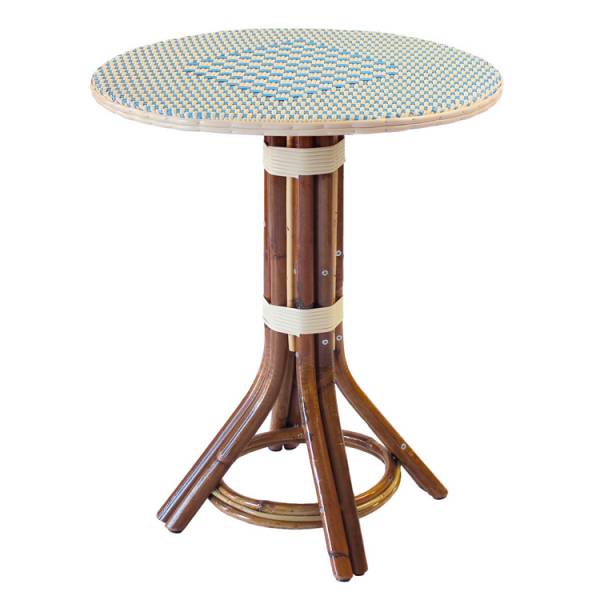 Table 4 pieds en rotin style bistrot ref.52819 à Nice