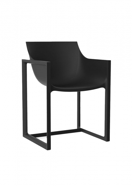 Fauteuil d'extérieur de repas élégante de la collection Wall Street