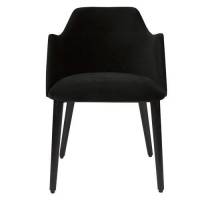 Fauteuil de repas rembourré style velour collection Ivy