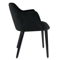 Fauteuil de repas rembourré style velour collection Ivy