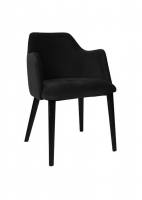 Fauteuil de repas rembourré style velour collection Ivy